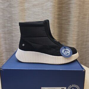 White Mountain Womens Downtow Black Multi Smooth Size 9.5M